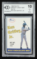 Ken Griffey Jr. 1989 Pacific Griffey Candy Bar #1B (White background) RC (BCCG 10) at PristineAuction.com