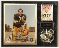 Ernie Stautner Signed Steelers Photo Plaque With 1959 Topps Trading Card Inscribed "HOF 1966" (JSA) at PristineAuction.com