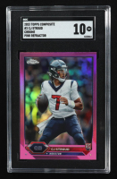 CJ Stroud 2023 Topps Composite Chrome Pink Refractors #2 RC (SGC 10) at PristineAuction.com