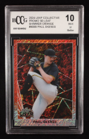 Paul Skenes 2024 Leaf Collective Promo '90 Leaf Shimmer Orange #90B5 RC #36/299 (BCCG 10) at PristineAuction.com