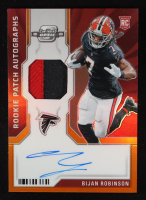 Bijan Robinson 2023 Panini Contenders Optic Rookie Patch Autographs Orange #3 #2/25 RC at PristineAuction.com