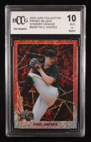 Paul Skenes 2024 Leaf Collective Promo '90 Leaf Shimmer Orange #90B5 RC #267/299 (BCCG 10) at PristineAuction.com