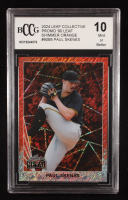 Paul Skenes 2024 Leaf Collective Promo '90 Leaf Shimmer Orange #90B5 RC #161/299 (BCCG 10) at PristineAuction.com