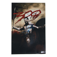 Gerard Butler Signed "300" 12x18 Movie Poster Photo (Beckett) at PristineAuction.com