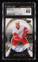 Brett Hull Signed 2015-16 Upper Deck Trilogy #99 (CGC) at PristineAuction.com