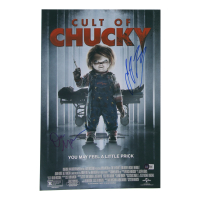 Don Mancini & Jennifer Tilly Signed "Cult of Chucky" 11x17 Movie Poster Photo (Beckett) at PristineAuction.com