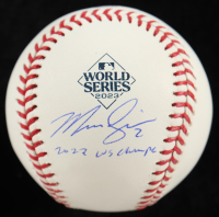 Marcus Semien Signed 2023 World Series Baseball Inscribed "2023 WS Champs" (Beckett) at PristineAuction.com
