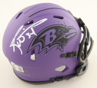 Ricky Williams Signed Ravens Rave Alternate Speed Mini Helmet (Beckett) at PristineAuction.com