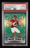 Tua Tagovailoa 2020 Leaf Metal Special Release Prized Rookie Rainbow Green #PR2035 RC #5/5 (PSA 10) at PristineAuction.com