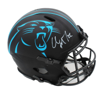 Christian McCaffrey Signed Panthers Full-Size Authentic On-Field Eclipse Alternate Speed Helmet (Radtke) at PristineAuction.com