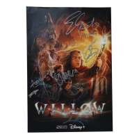 "Willow" 12x18 Photo Signed By (7) with Warwick Davis, Ellie Bamber, Erin Kellyman, Tony Revolori (ACOA) at PristineAuction.com