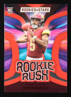 Jayden Daniels 2024 Rookies and Stars Rookie Rush Longevity #17 RC at PristineAuction.com