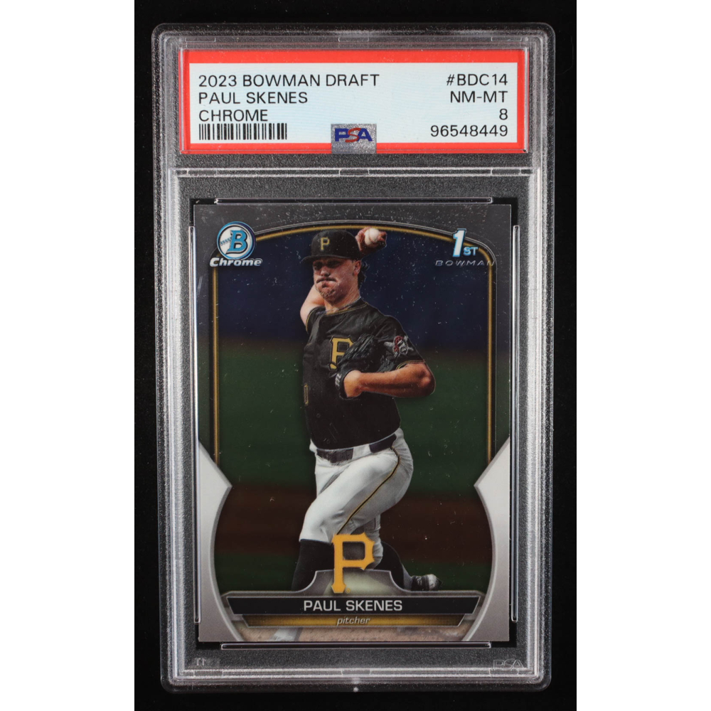 Paul Skenes 2023 Bowman Chrome Draft #BDC14 RC (PSA 8) at PristineAuction.com