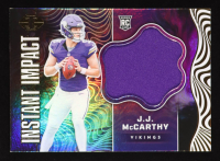 JJ McCarthy 2024 Panini Illusions Instant Impact Jerseys #8 RC at PristineAuction.com