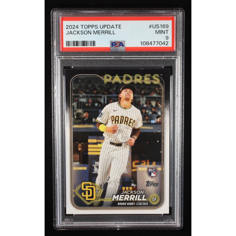 Jackson Merrill 2024 Topps Update #US169 RC (PSA 9) at PristineAuction.com