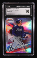 Freddie Freeman 2017 Bowman's Best Refractors #5 (CGC 10) at PristineAuction.com