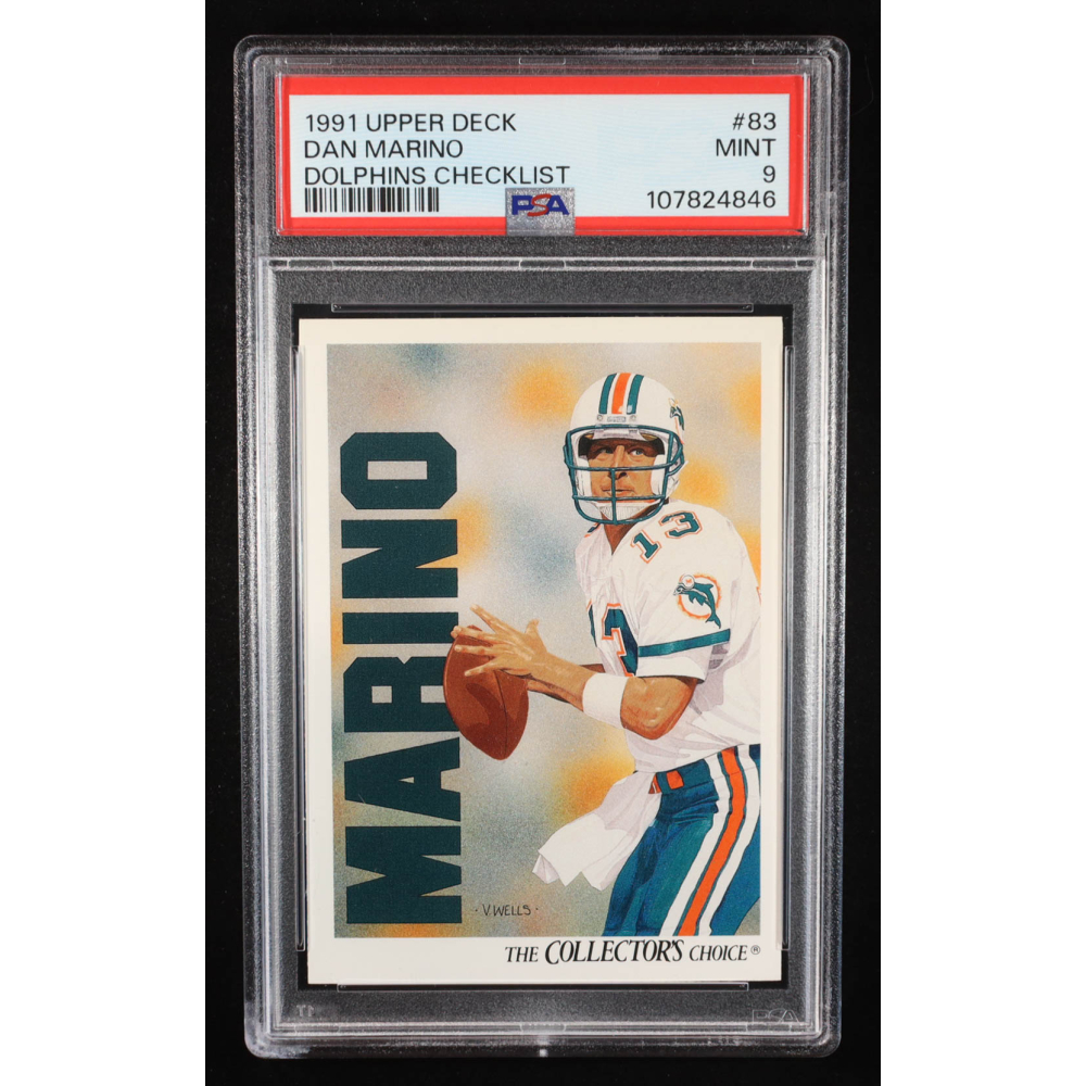 Dan Marino 1991 Upper Deck #83 TC (PSA 9) at PristineAuction.com