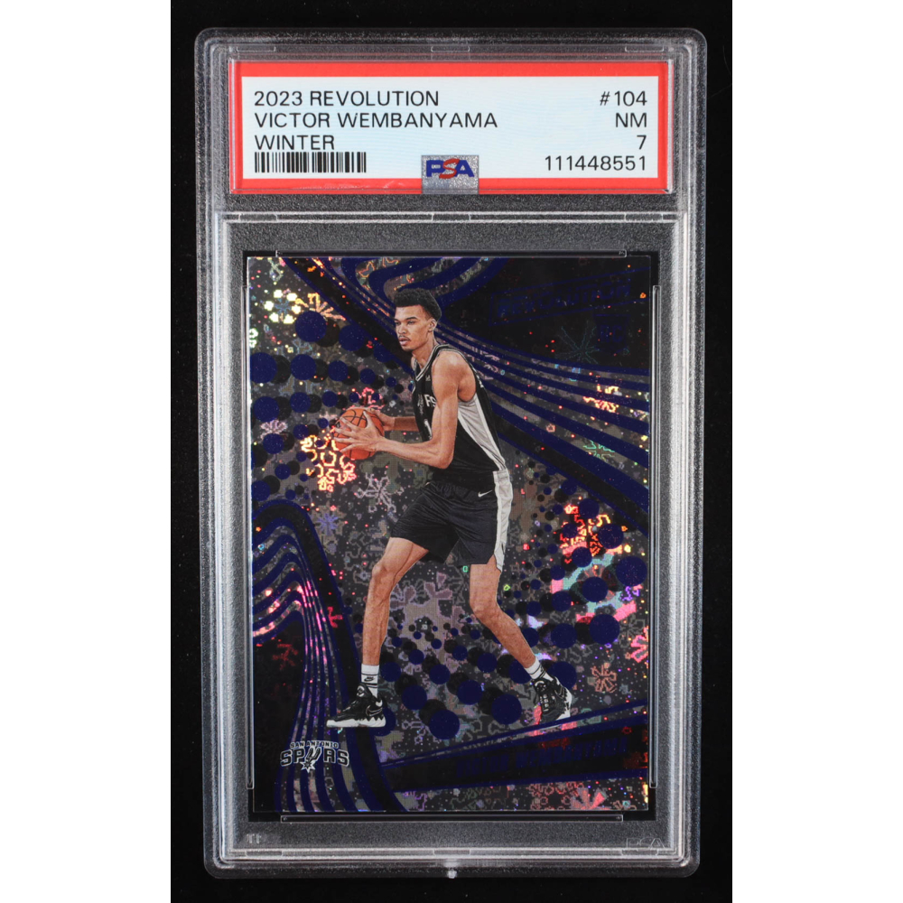 Victor Wembanyama 2023-24 Panini Revolution Winter #104 RC (PSA 7) at PristineAuction.com