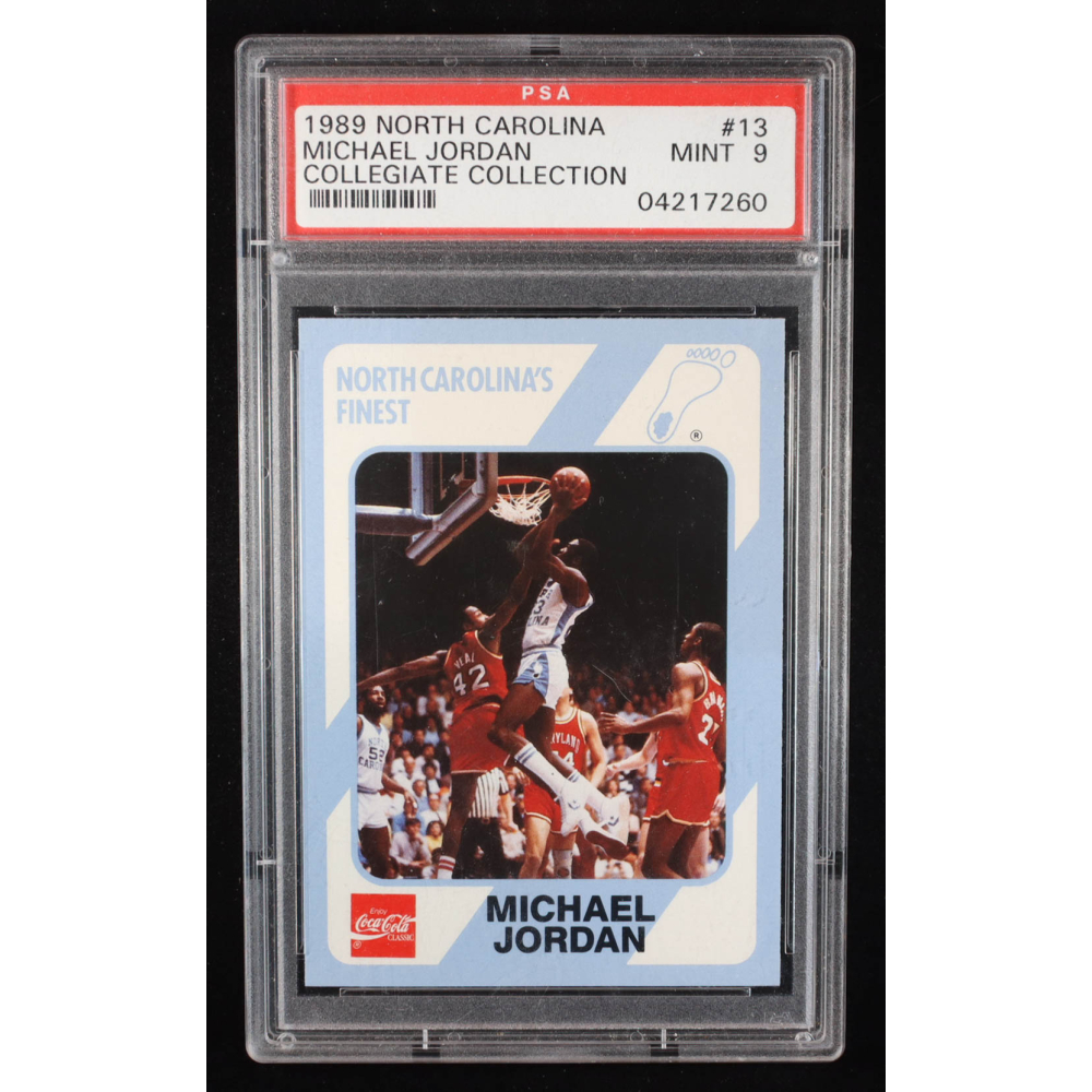 Michael Jordan 1989-90 North Carolina Collegiate Collection #13 (PSA 9) at PristineAuction.com