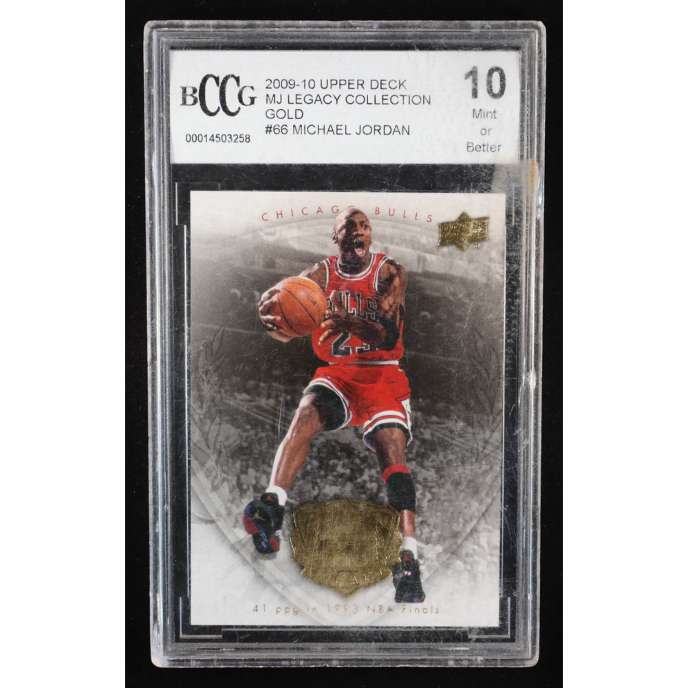 Michael Jordan 2009-10 Upper Deck Michael Jordan Legacy Collection Gold #66 (BCCG 10) at PristineAuction.com