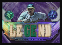 Reggie Jackson 2019 Topps Triple Threads Legend Relics Amethyst #RLCRJ #13/27 at PristineAuction.com
