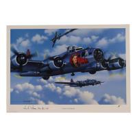 Carl Peterson Signed Stan Stokes "Ruby's Fortress" Lithograph Inscribed "Maj Gen USAF" (AIV) at PristineAuction.com