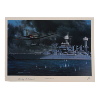 Stanley Kalina Signed Stan Stokes "Battleship Row" Lithograph (AIV) at PristineAuction.com