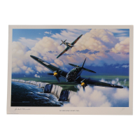 Herbert E. Knaebel Signed Stan Stokes "Hurricane On My Tail" Lithograph (AIV) at PristineAuction.com