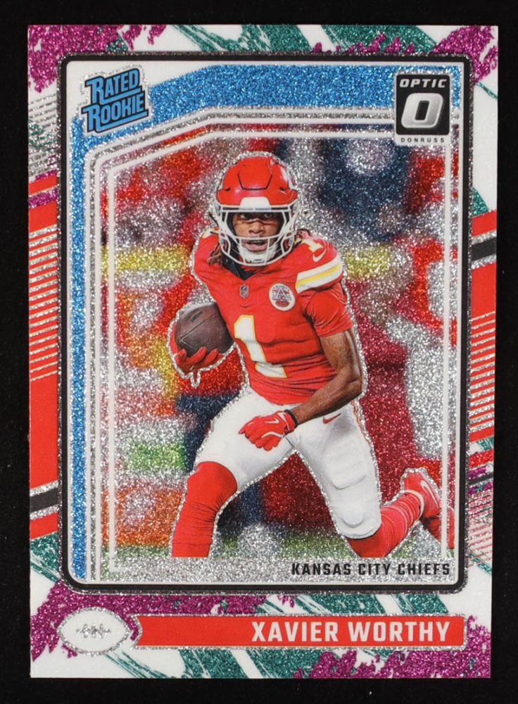 Xavier Worthy 2024 Donruss Optic Jazz #300 RR RC