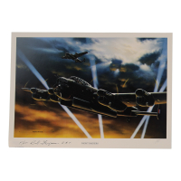 Robert Ferguson Signed Stan Stokes "Night Raiders" Lithograph Inscribed "F/LT" & "R.A.F." (AIV) at PristineAuction.com