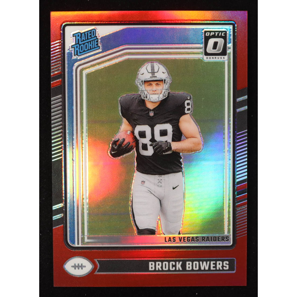 Brock Bowers 2024 Donruss Optic Red #215 RR RC #101/125 at PristineAuction.com