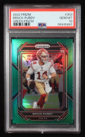 Brock Purdy 2022 Panini Prizm Prizms Green #353 RC (PSA 10) at PristineAuction.com
