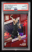 Brock Purdy 2022 Elite Aspirations Stars #185 RC #216/275 (PSA 10) at PristineAuction.com
