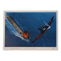 Capt. Robert M. Elder Signed Stan Stokes "Midway: The Turning Point" Lithograph Inscribed "USN" (AIV) at PristineAuction.com