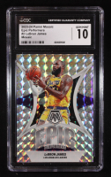 LeBron James 2023-24 Panini Mosaic Epic Performers Mosaic #2 (CGC 10) at PristineAuction.com