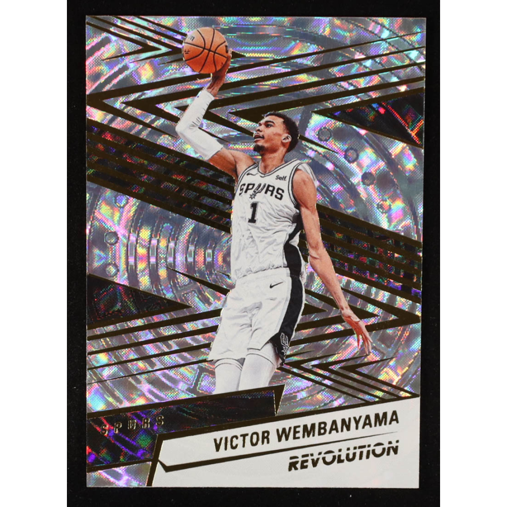 Victor Wembanyama 2024-25 Panini Revolution Fractal #79 at PristineAuction.com