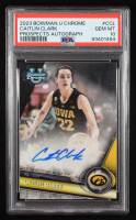 Caitlin Clark 2023-24 Bowman Chrome University Prospect Autographs #BCPACCL RC (PSA 10) at PristineAuction.com