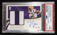 Justin Jefferson 2020 Immaculate Collection Collegiate Premium Patches Rookie Autographs Silver #107 RC #33/49 (PSA 9) at PristineAuction.com