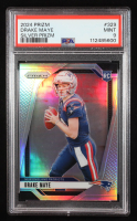 Drake Maye 2024 Panini Prizm Prizms Silver #329 RC (PSA 9) at PristineAuction.com