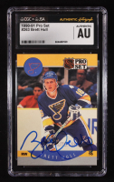 Brett Hull Signed 1990-91 Pro Set #263 (CGC) at PristineAuction.com