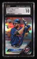 Joe Mauer 2016 Topps Chrome Refractors #82 (CGC 10) at PristineAuction.com