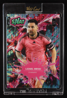 Lionel Messi 2024 Wild Card Splat Teal Wave #SBONESa08LM #1/1 at PristineAuction.com
