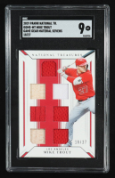 Mike Trout 2019 Panini National Treasures Game Gear Sevens #29 #18/27 (SGC 9) at PristineAuction.com