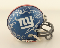 New York Giants Greats Mini Helmet Signed By (11) Including Michael Strahan, Lawrence Taylor, Frank Gifford & Andy Robustelli with Multiple Inscriptions (Beckett) at PristineAuction.com