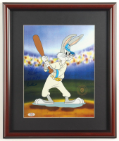 Nolan Ryan Signed "Looney Tunes" Bugs Bunny Custom Framed Original Film Cel Display Inscribed "108.5 MPH Fastball" (PSA) at PristineAuction.com