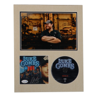 Luke Combs Signed "Gettin' Old" CD Album Lithograph Display with 8x10 Photo & CD (ACOA) at PristineAuction.com