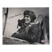 CE "Bud" Anderson Signed WWII 8x10 Photo (PSA) at PristineAuction.com