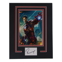 Robert Downey Jr. Signed "The Avengers" Cut Lithograph Display with 8x10 Photo (ACOA) at PristineAuction.com