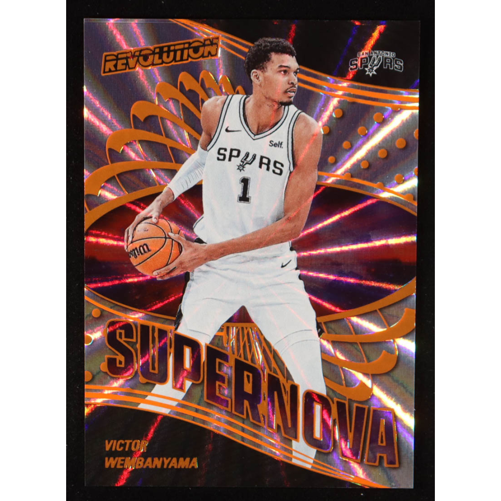 Victor Wembanyama 2024-25 Panini Revolution Supernova Sunburst #23 #28/75 at PristineAuction.com