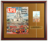 1971 Life Magazine "Disney World Opens" Custom Framed Display at PristineAuction.com